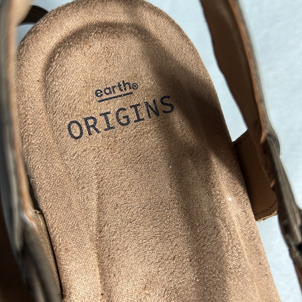 Earth Origins Tan Leather Sandals - Picture 3 of 9
